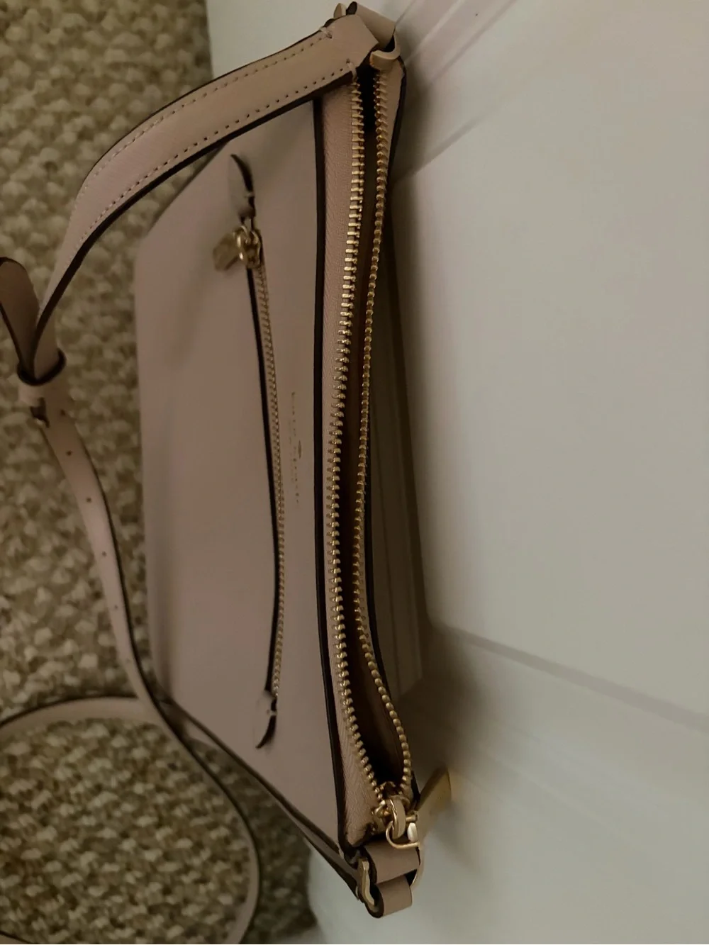 kate spade Blush Pink Leather Crossbody with Gold Hardware